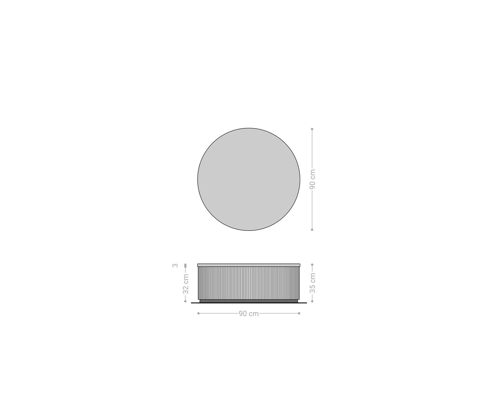 Couchtisch Fiorano 90x90 cm Marmor Weiß Metall Gold Ombre 4