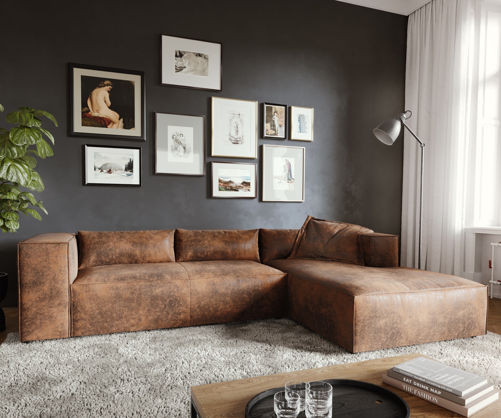 Eckcouch Brom mit Recamiere Polsterecke 4