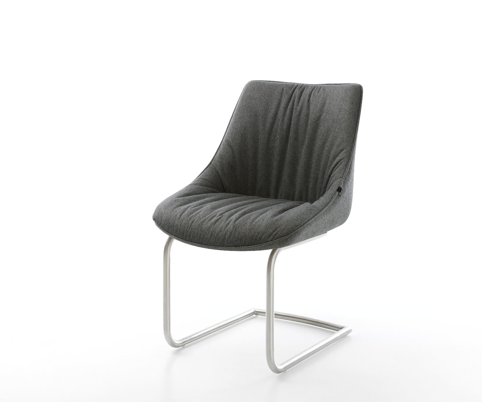 Freischwinger Elda-Flex Mikrofaser Anthrazit Vintage Freischwinger rund Ede günstig online kaufen
