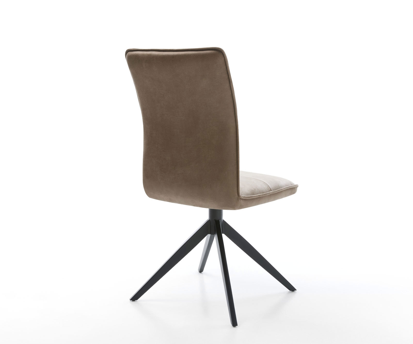 Drehstuhl Maddy-Flex Mikrofaser Taupe Vintage Kreuzgestell breit Schwarz 360° drehbar Wippfunktion 4 Drehstuhl Maddy-Flex Mikrofaser Taupe Vintage Kreuzgestell breit Schwarz 360° drehbar Wippfunktion 4