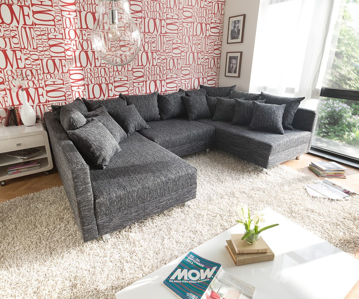 Couch Clovis Wohnlandschaft Modulsofa Design Sofa 1