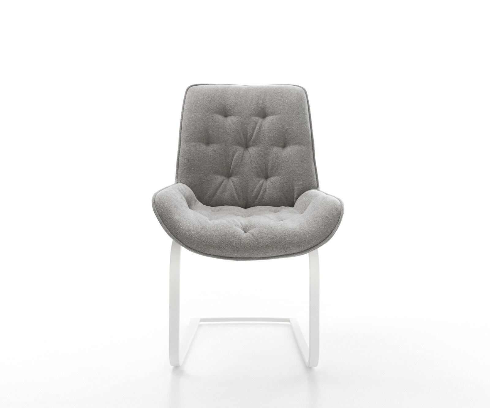 Freischwinger Taimi-Flex Strukturstoff Soft Grau Freischwinger flach Weiß 2