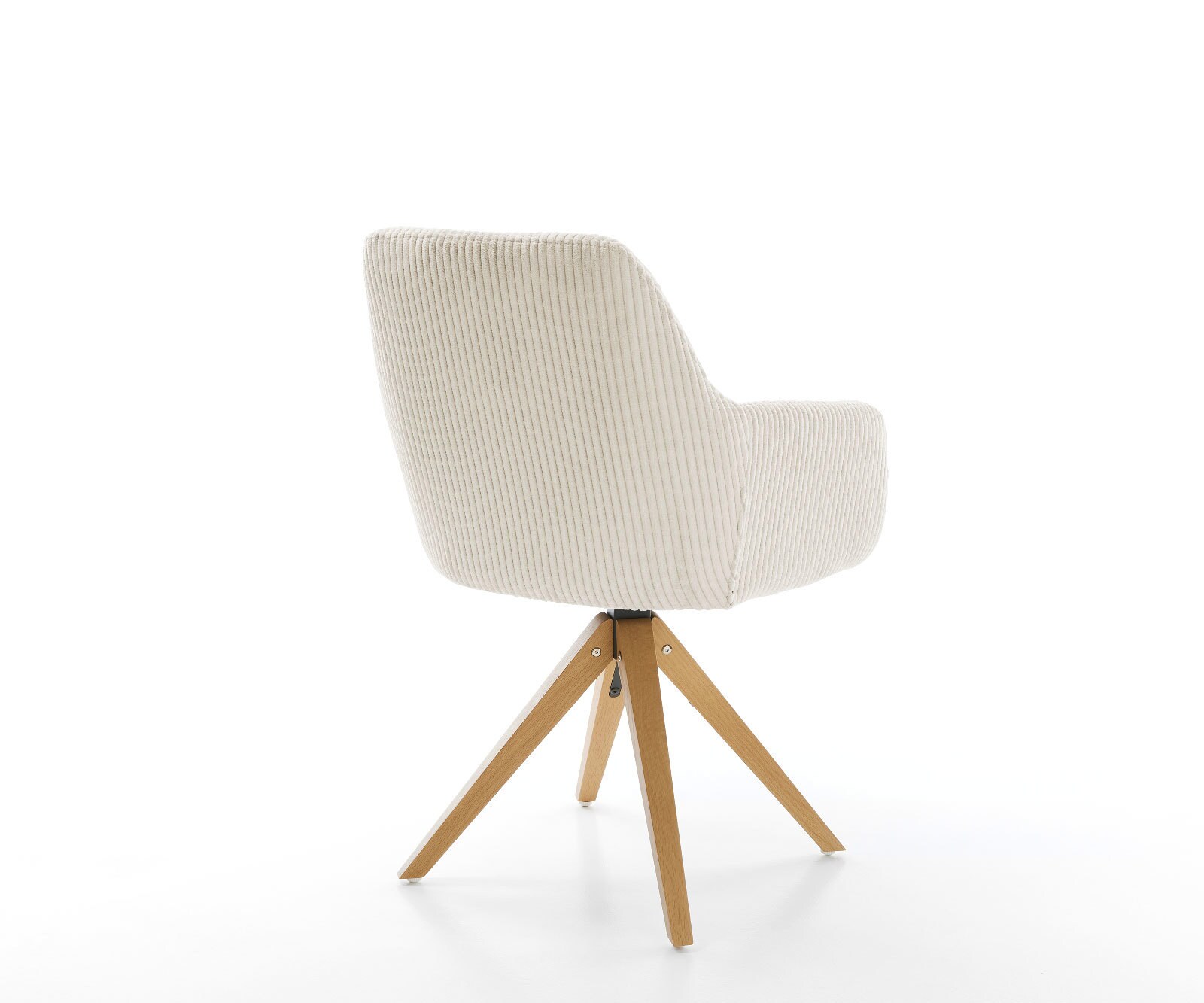 Esszimmerstuhl Pejo-Flex Cord Beige Holzgestell kantig Natur Taschenfederkern 4