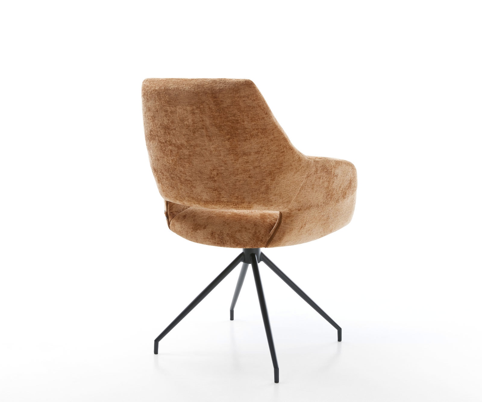 Drehstuhl Yago-Flex mit Armlehnen Chenille Rost Kreuzgestell konisch Schwarz 180° drehbar Taschenfederkern 4 Drehstuhl Yago-Flex mit Armlehnen Chenille Rost Kreuzgestell konisch Schwarz 180° drehbar Taschenfederkern 4