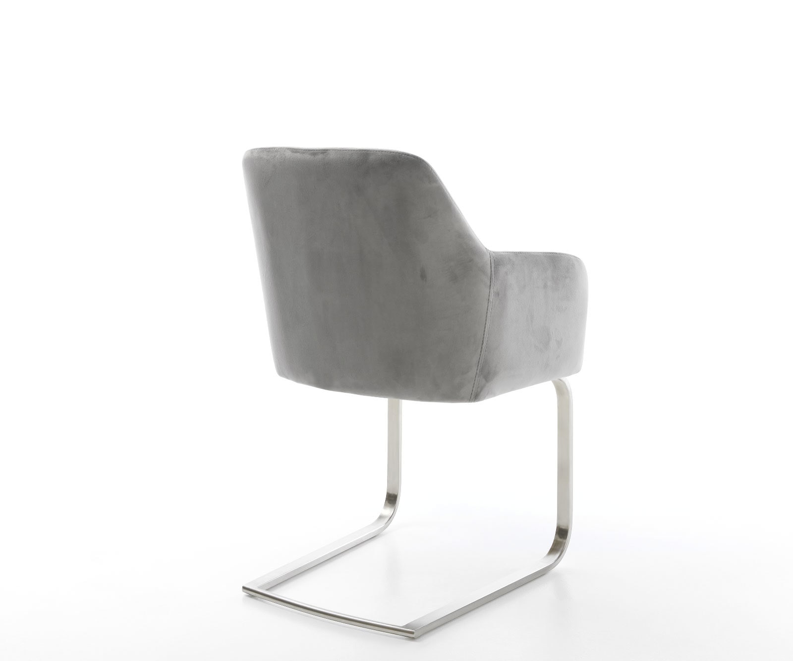 Freischwinger Greg-Flex Samt Grau Freischwinger flach Edelstahl Taschenfederkern 4 Freischwinger Greg-Flex Samt Grau Freischwinger flach Edelstahl Taschenfederkern 4