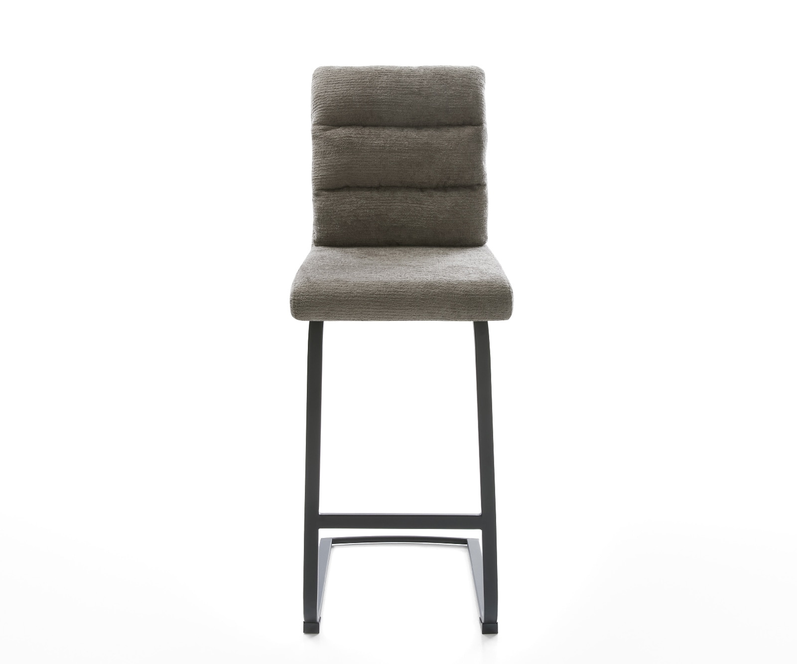 Barstuhl Pela-Flex Bouclé Soft Schlamm Freischwinger Flach Metall Schwarz 1