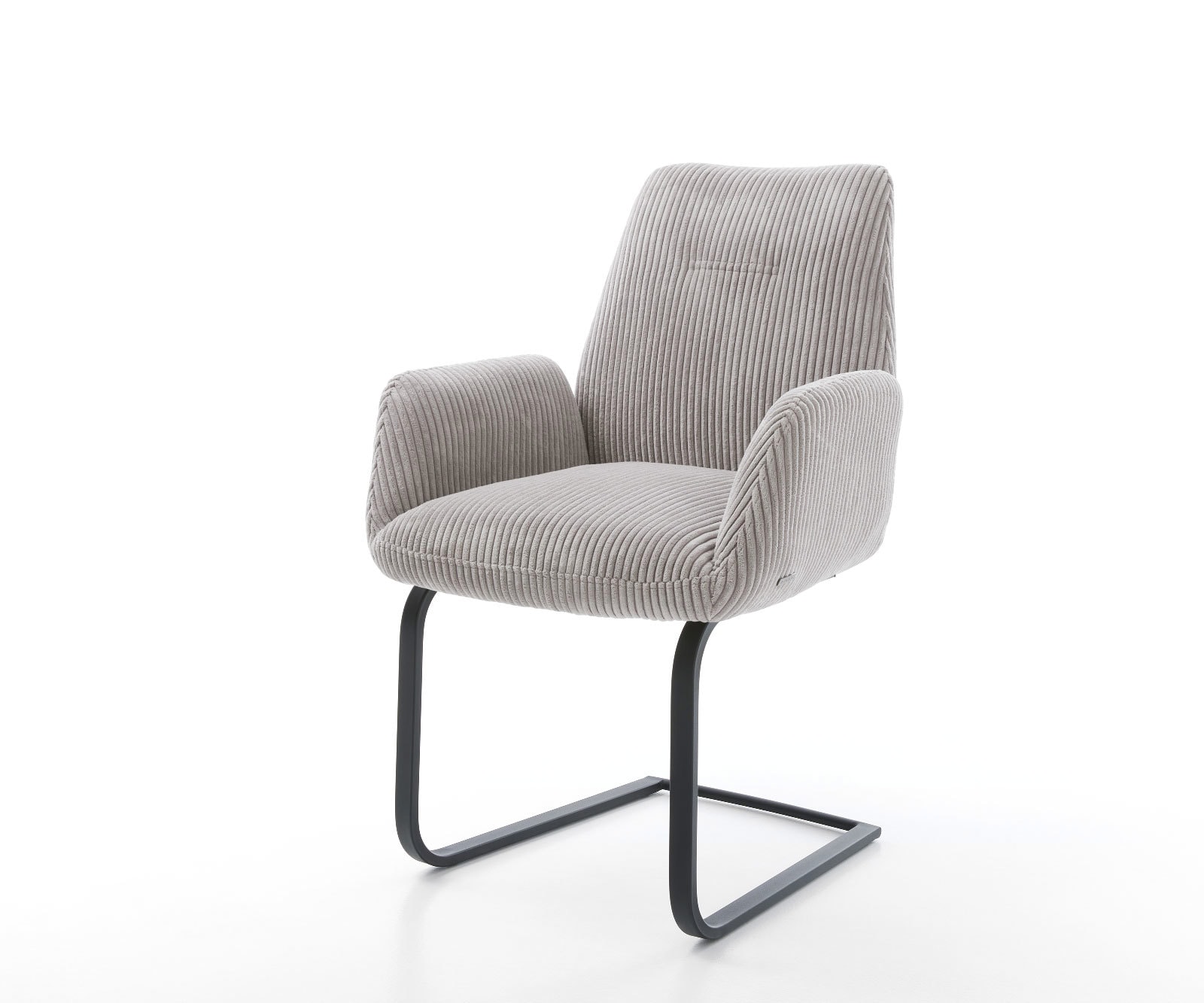 Freischwinger Zoa-Flex Cord Silbergrau Freischwinger flach Schwarz Taschenfederkern 1