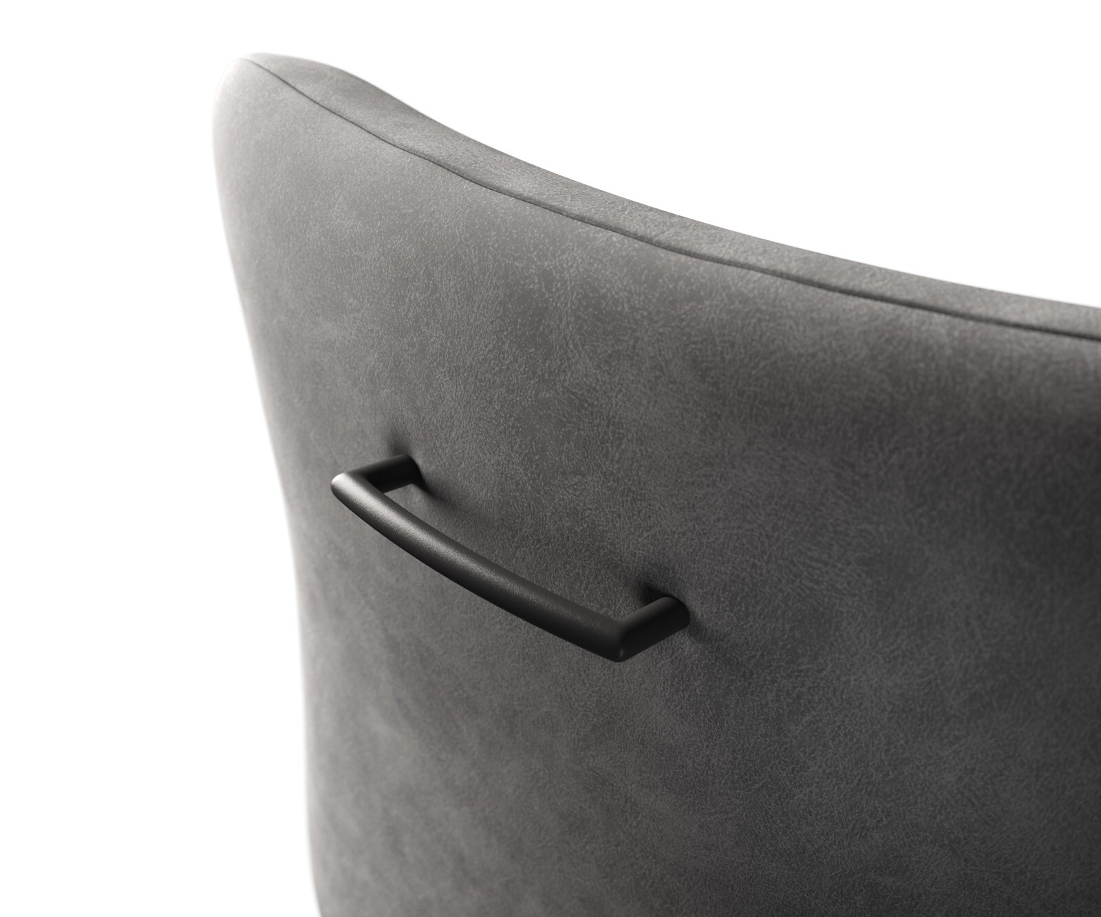 Barstuhlgriff Flex-Rund Metall Schwarz