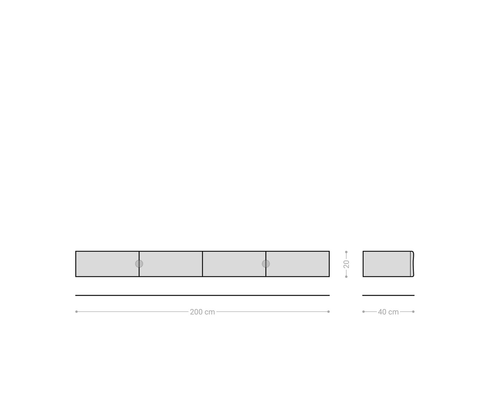 Lowboard New Live-Edge 200 cm Eiche Natur 4 Türen schwebend 4 Lowboard New Live-Edge 200 cm Eiche Natur 4 Türen schwebend 4