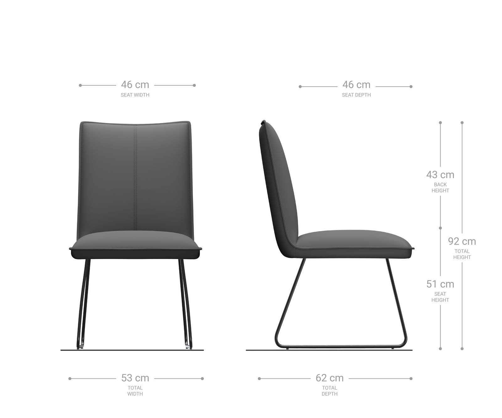 Esszimmerstuhl Lelio-Flex Samt Grau Kufengestell Edelstahl Taschenfederkern 5 Esszimmerstuhl Lelio-Flex Samt Grau Kufengestell Edelstahl Taschenfederkern 5
