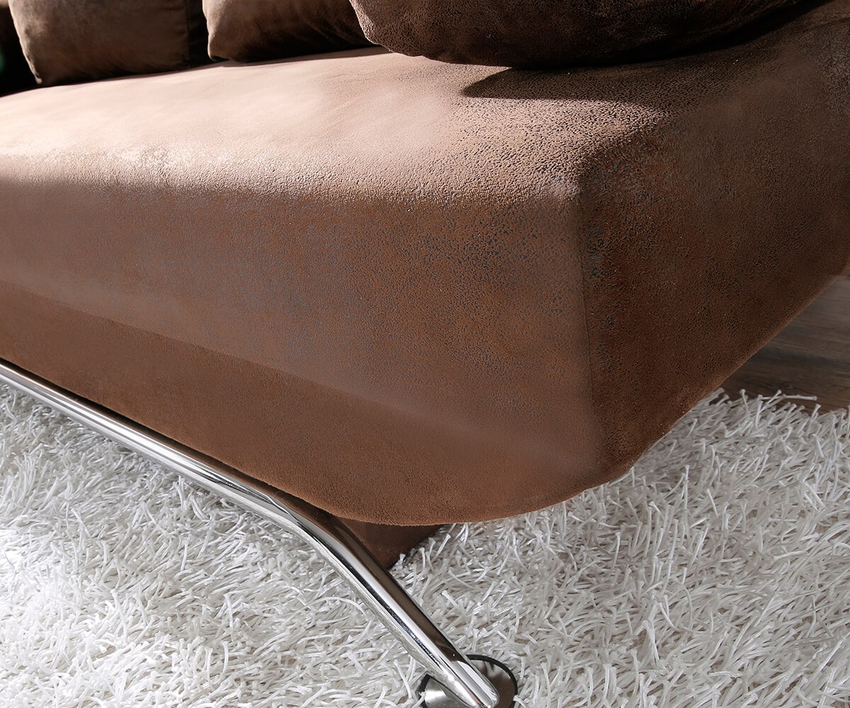 Schlafsofa Cady 200x90 cm Braun Antik Optik Bettkasten 3 Schlafsofa Cady 200x90 cm Braun Antik Optik Bettkasten 3