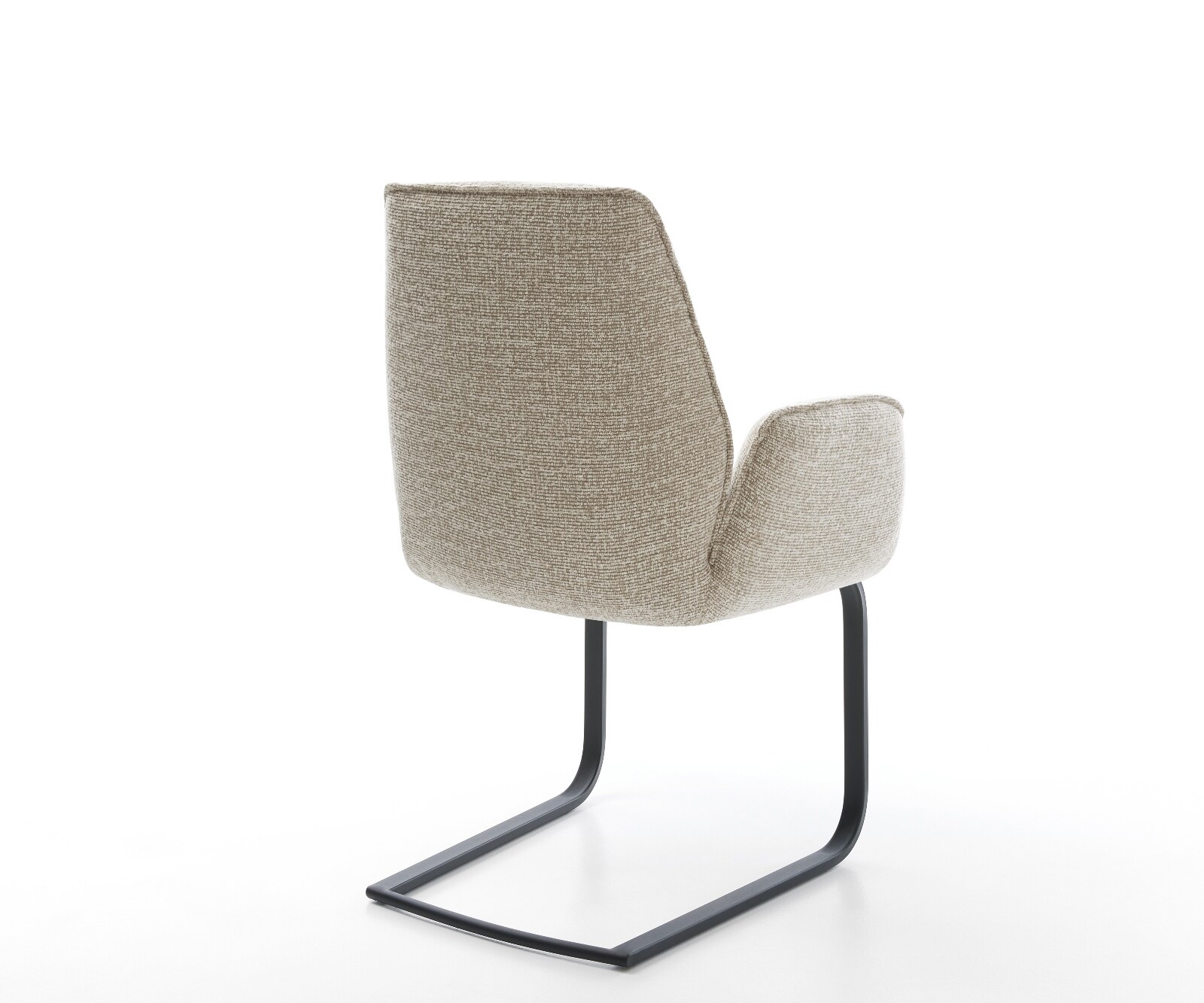 Freischwinger Zoa-Flex Webstoff Soft Beige Freischwinger flach Schwarz Taschenfederkern 5