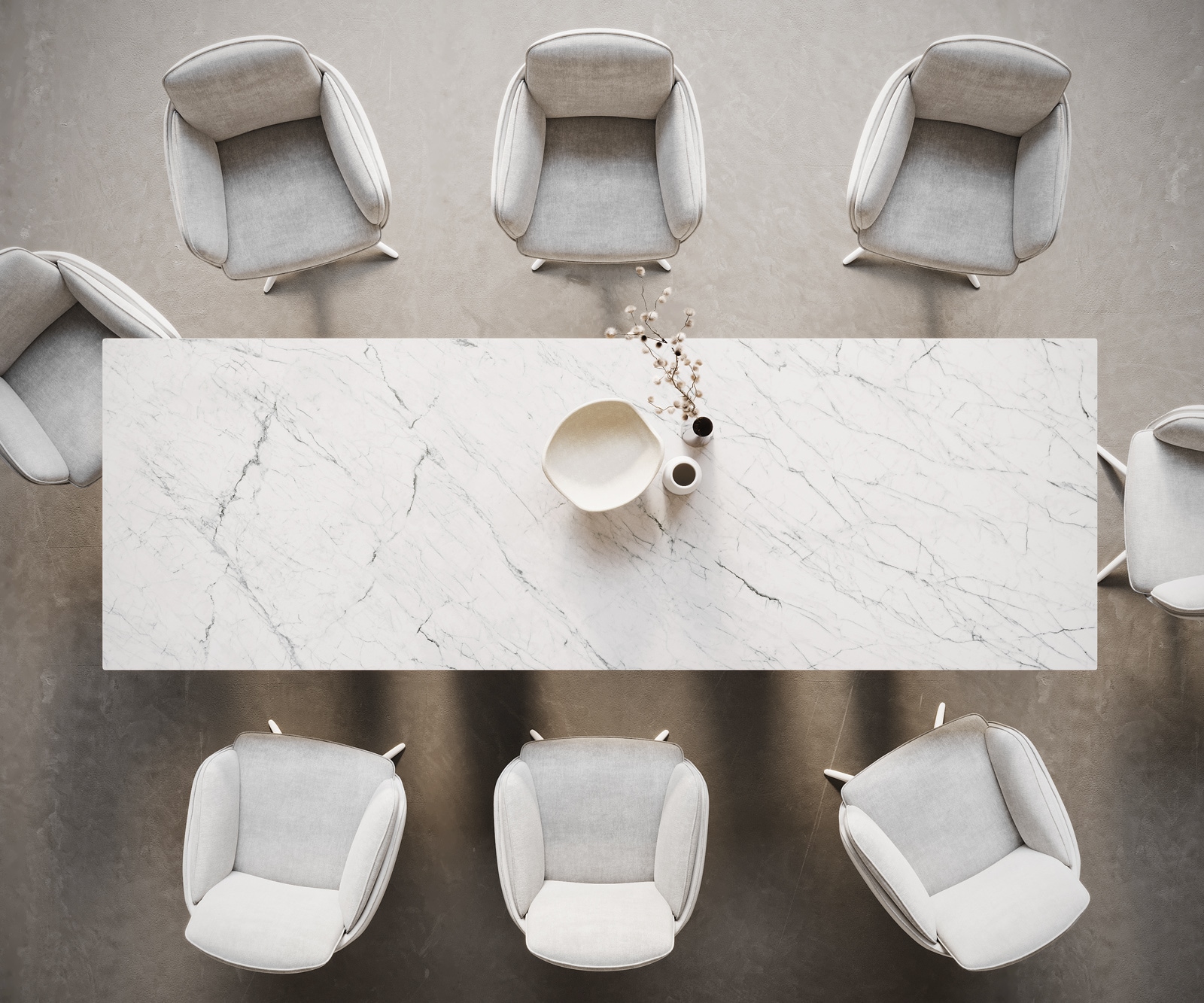 Esstisch Edge 300x100 Keramik Laminam®Statuarietto Weiß Pilier Metall Weiß 5 Esstisch Edge 300x100 Keramik Laminam®Statuarietto Weiß Pilier Metall Weiß 5