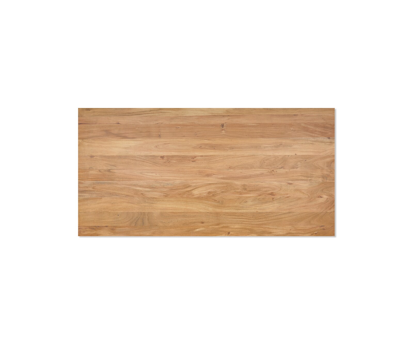 Esstisch Edge 200x100 Akazie Natur Edelstahl Schmal Schweizer Kante 3