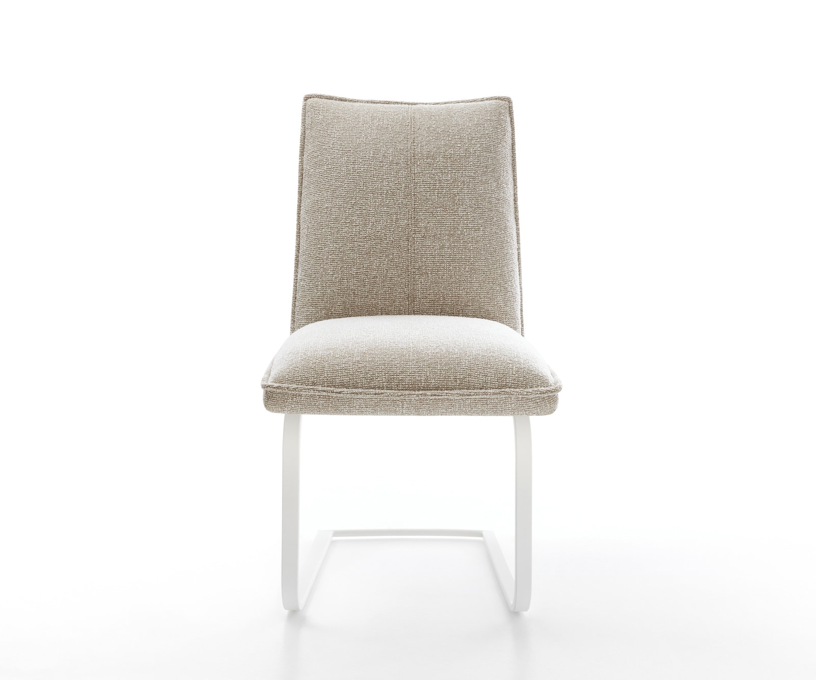Freischwinger Lelio-Flex Webstoff Soft Beige Freischwinger flach Weiß Taschenfederkern 2