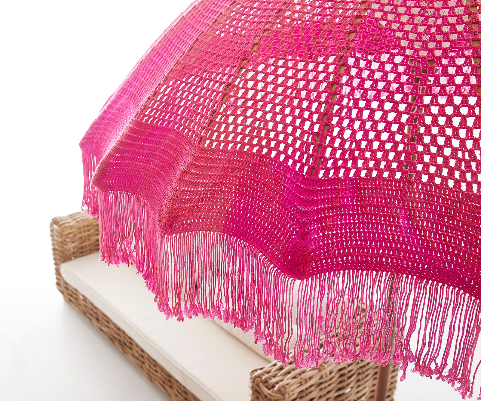 Sonnenschirm Makrame pink D200 H250 cm (Grundartikel) 1 Sonnenschirm Makrame pink D200 H250 cm (Grundartikel) 1