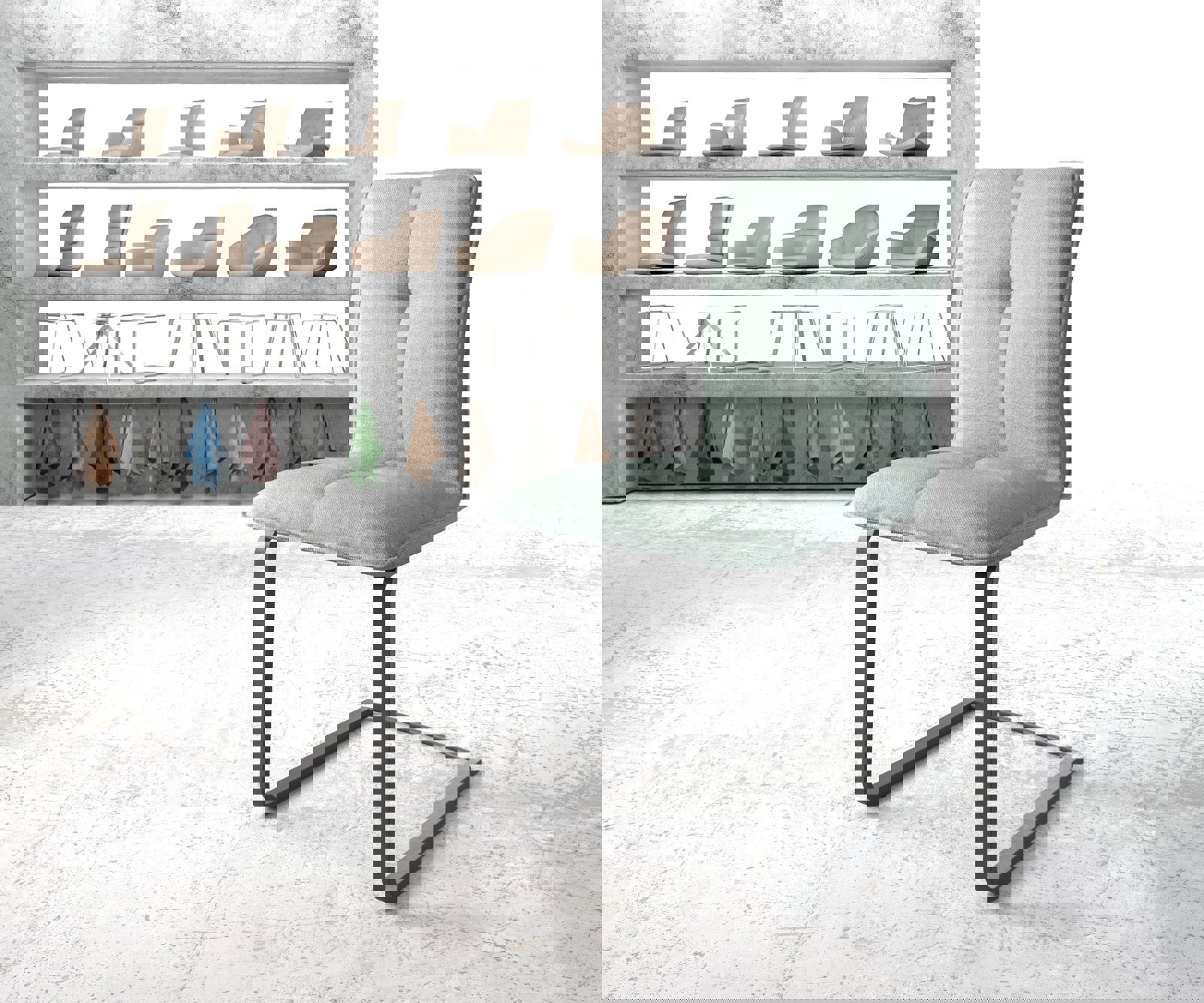 Freischwinger Maddy-Flex Stripes Mint Freischwinger flach Schwarz Freischwinger Maddy-Flex Stripes Mint Freischwinger flach Schwarz