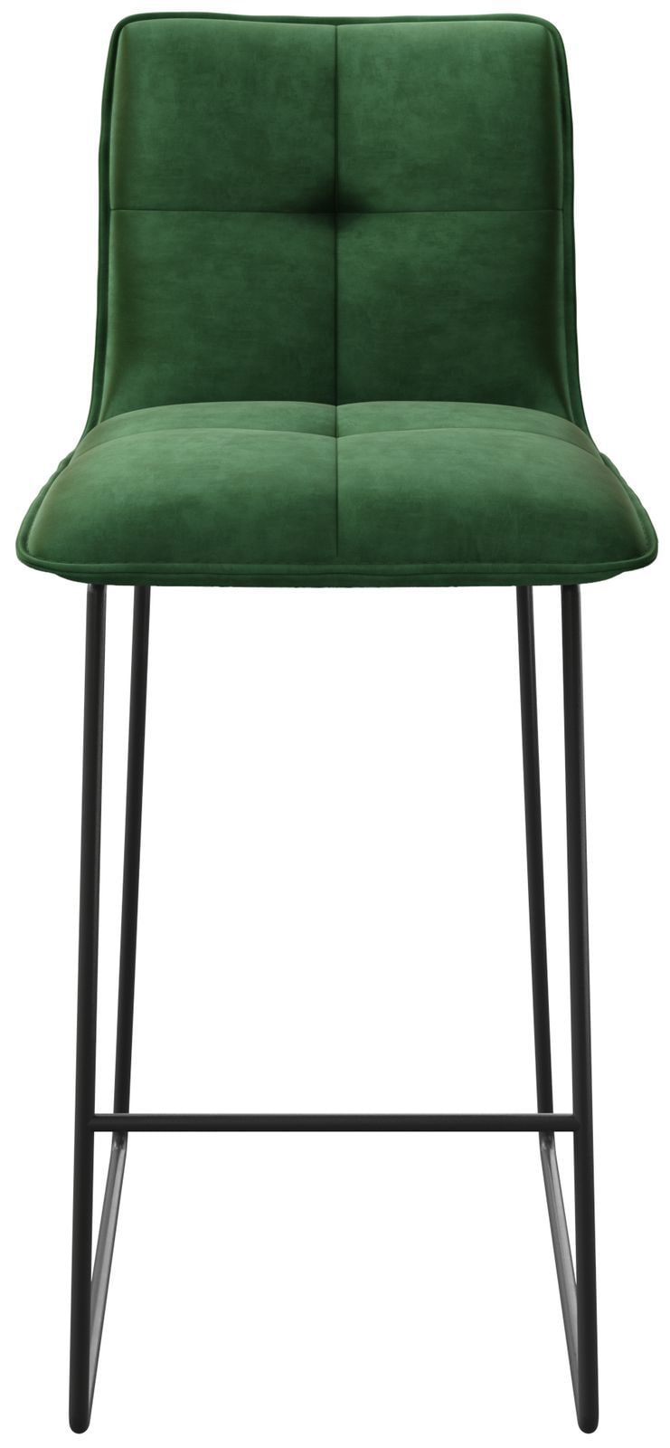 Barstuhl Maddy-Flex Samt Grün Kufengestell Metall 3 Barstuhl Maddy-Flex Samt Grün Kufengestell Metall 3