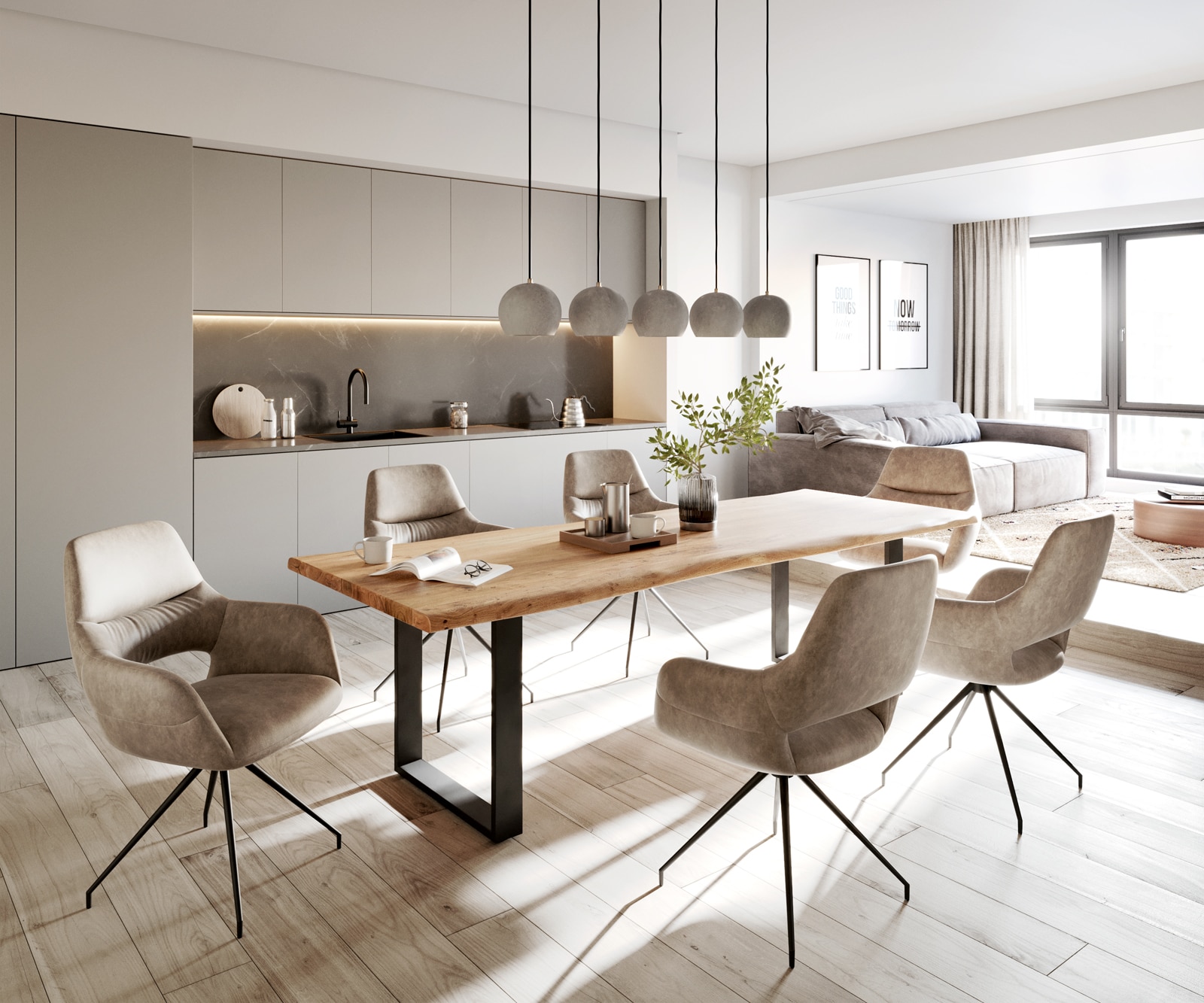 Esstisch Edge 260x100 Akazie Natur Metall Schwarz Live-Edge 5 Esstisch Edge 260x100 Akazie Natur Metall Schwarz Live-Edge 5