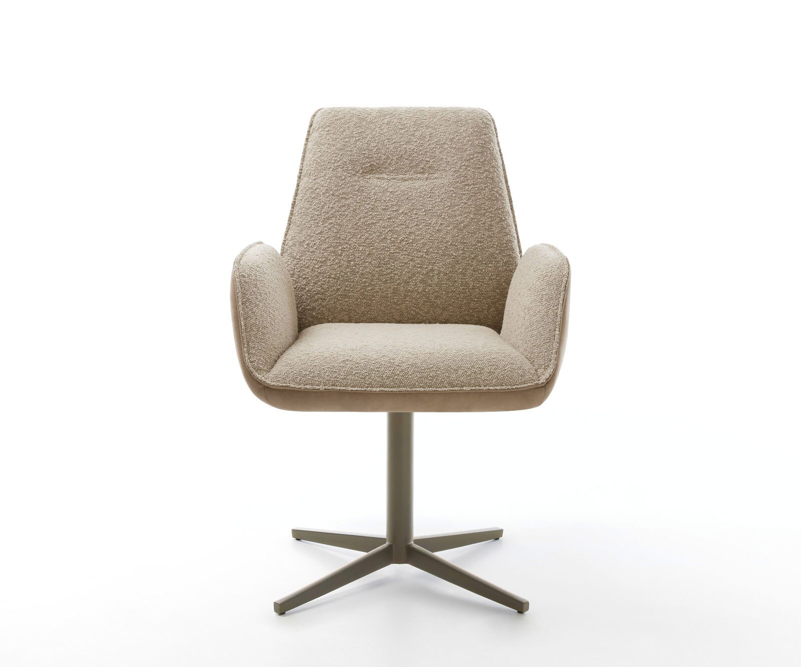 Drehstuhl Zoa-Flex Materialmix Schlamm Fußkreuz Effektfinish Titan 360° drehbar Taschenfederkern 1