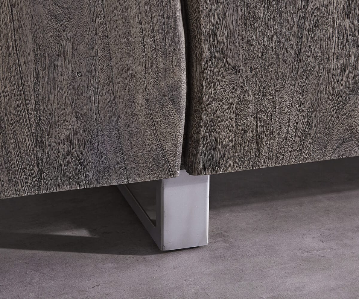 Sideboard Live-Edge 220 cm Akazie Platin massiv 6 Türen 3 Sideboard Live-Edge 220 cm Akazie Platin massiv 6 Türen 3