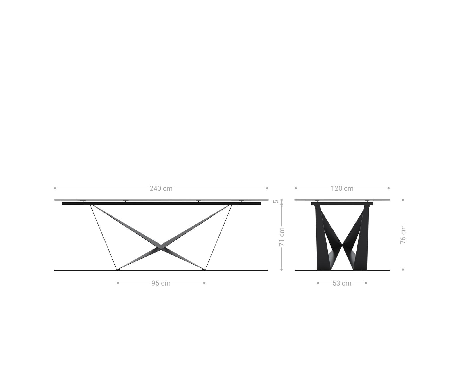 Esstisch Edge Boot 240x120 Reliefglas Rauchschwarz 3D-Design Spider Flachstahl Schwarz 1 Esstisch Edge Boot 240x120 Reliefglas Rauchschwarz 3D-Design Spider Flachstahl Schwarz 1