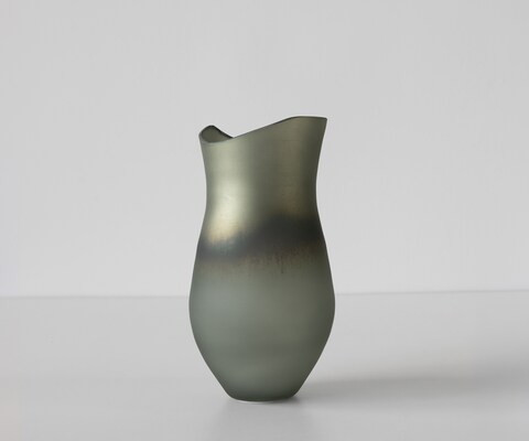 Vase Sinuo B16 x T16 x H30 cm Glas Aurora Mundgeblasen