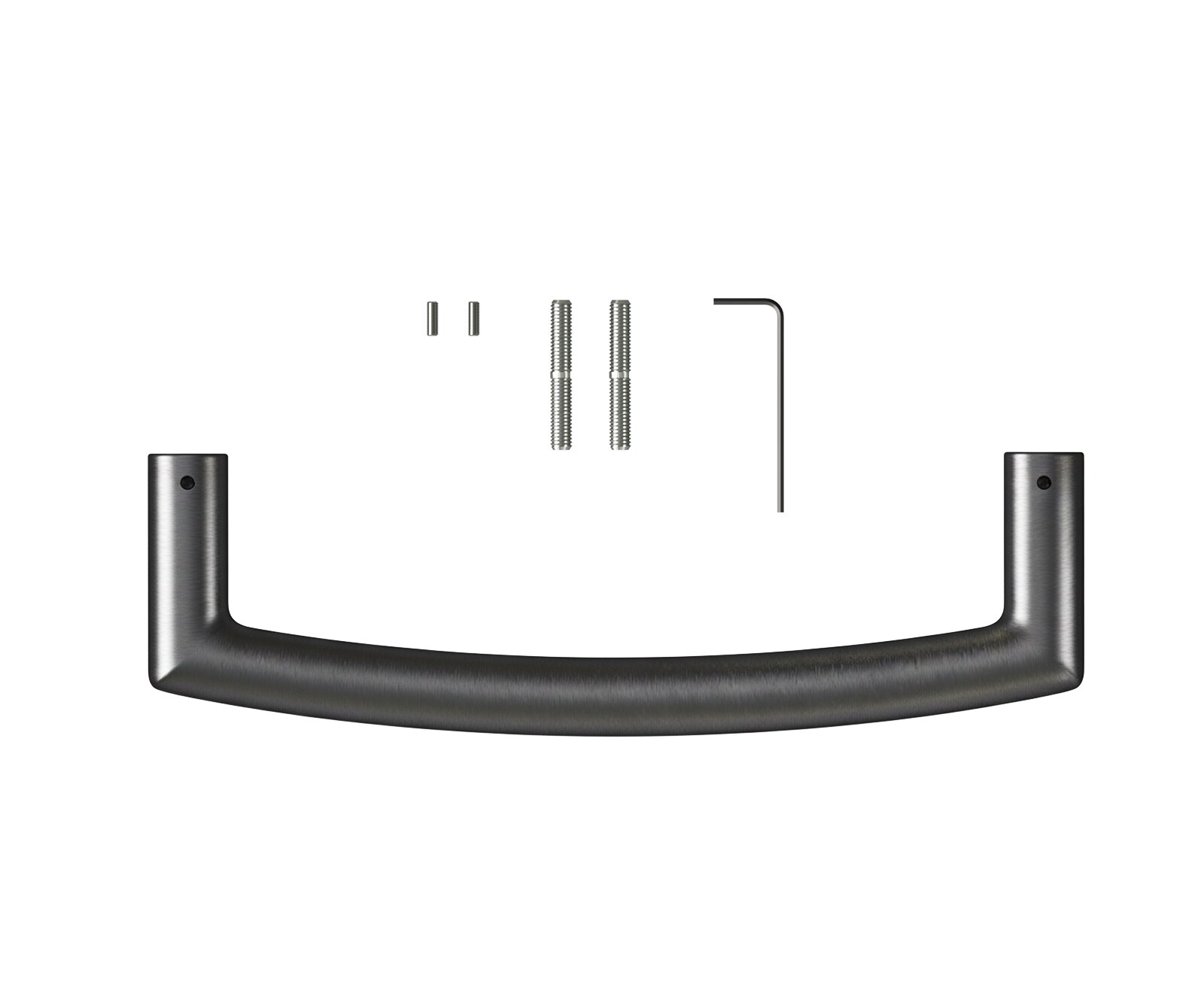 Barstuhlgriff Flex-Rund Edelstahl Graphit 2