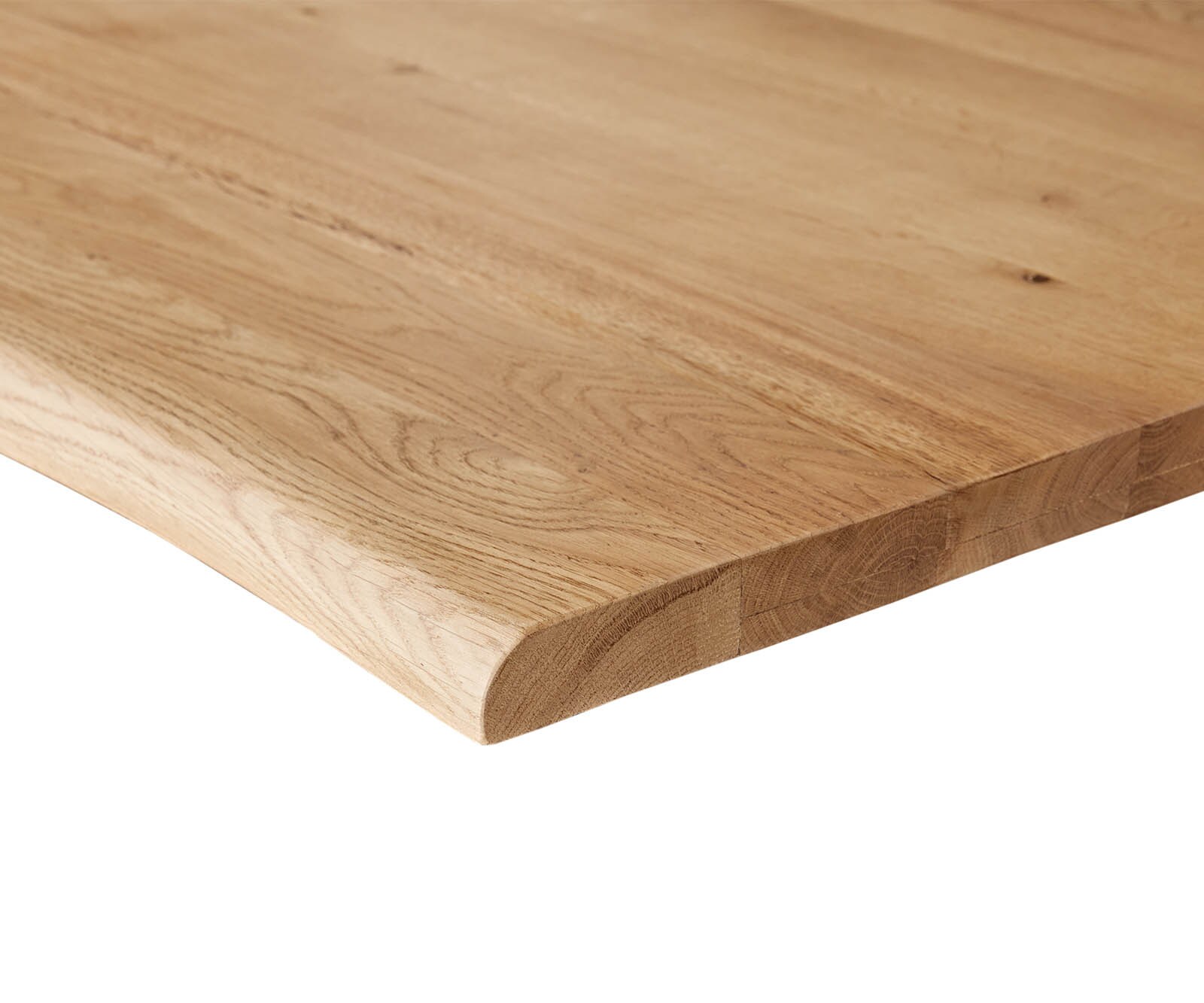 Esstisch Edge 260x100x2,5-3 Eiche Natur Kreuzgestell Rechteck Edelstahl Live-Edge 5