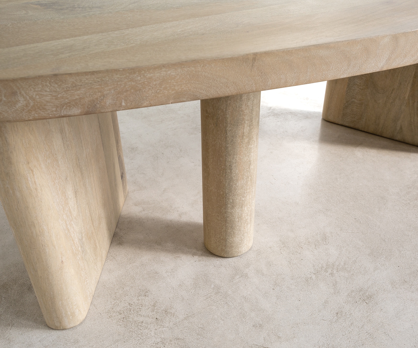 Couchtisch Wido 110x50 cm Mango White Wash 5 Couchtisch Wido 110x50 cm Mango White Wash 5