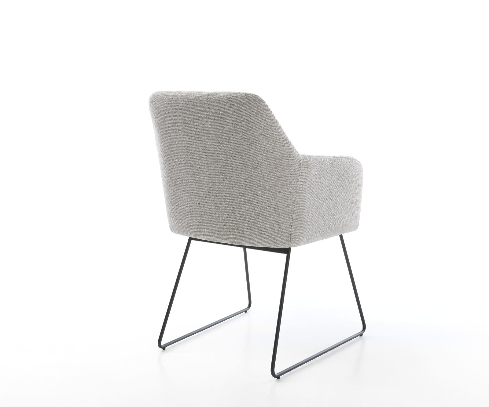 Esszimmerstuhl Greg-Flex Stripes Hellgrau Kufengestell Schwarz Taschenfederkern 4 Esszimmerstuhl Greg-Flex Stripes Hellgrau Kufengestell Schwarz Taschenfederkern 4