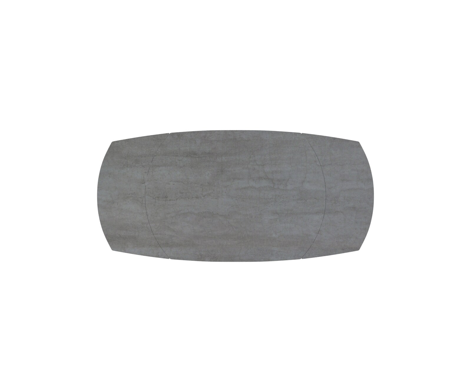 Esstischplatte Edge Boot 130-200x100 cm Keramik Beton Grau ausziehbar 2