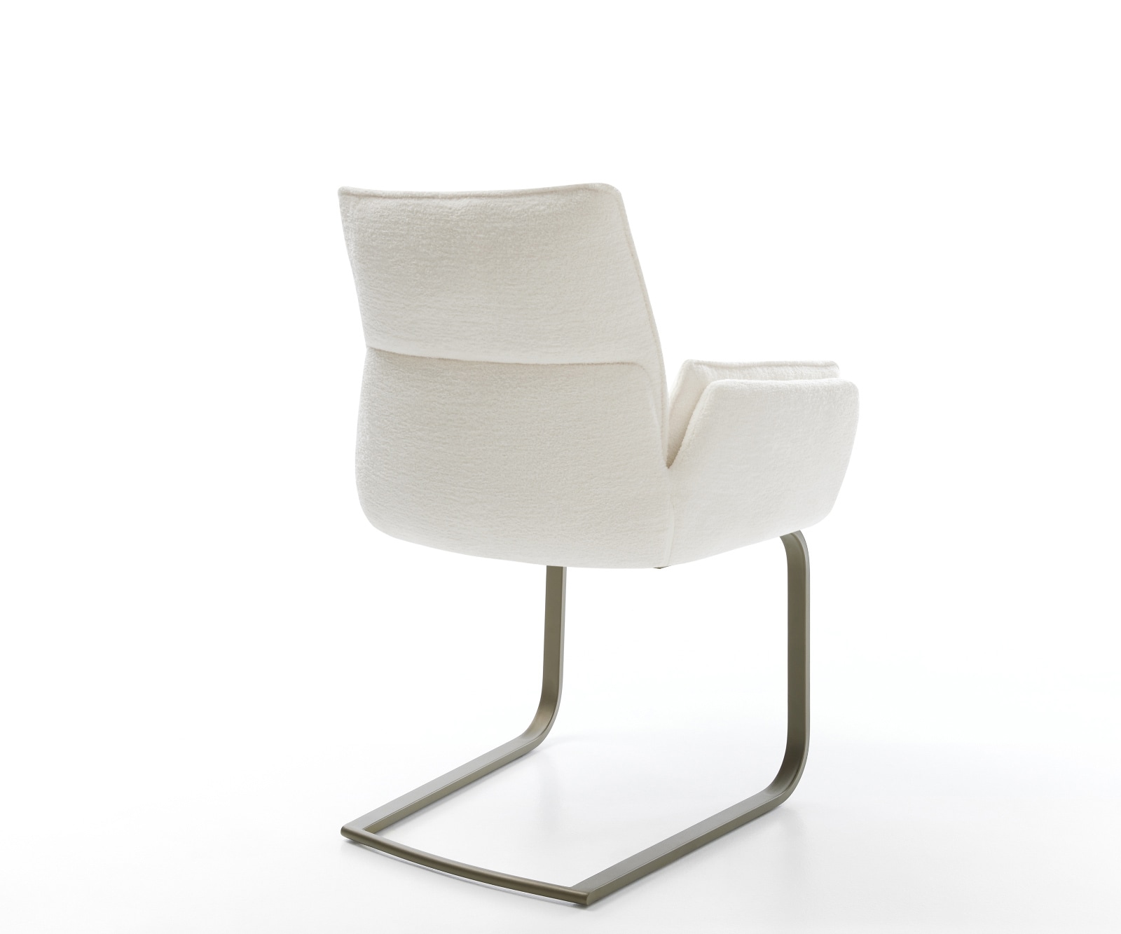 Freischwinger Nela-Flex Bouclé Soft Beige Freischwinger flach Effektfinish Titan 5