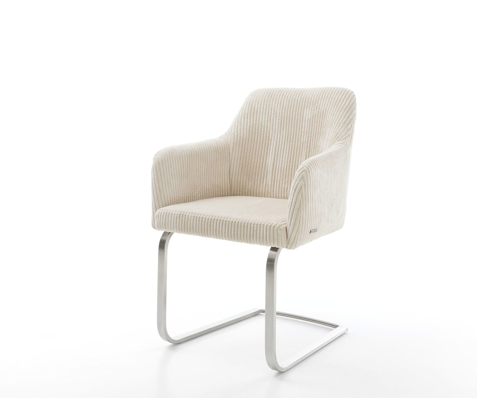 Freischwinger Greg-Flex Cord Beige Freischwinger flach Edelstahl Taschenfederkern