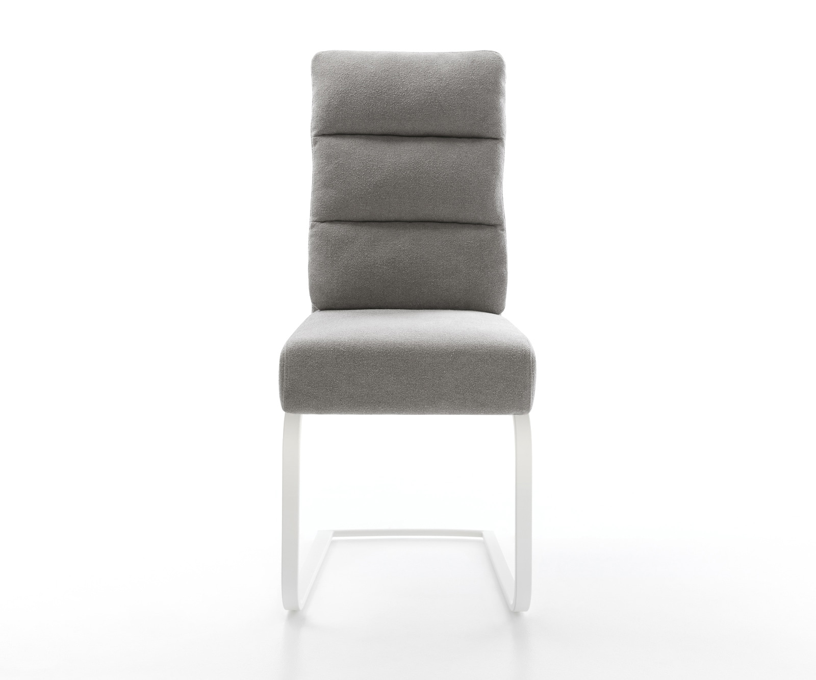 Freischwinger Pela-Flex Strukturstoff Soft Grau Freischwinger flach Weiß Taschenfederkern 1