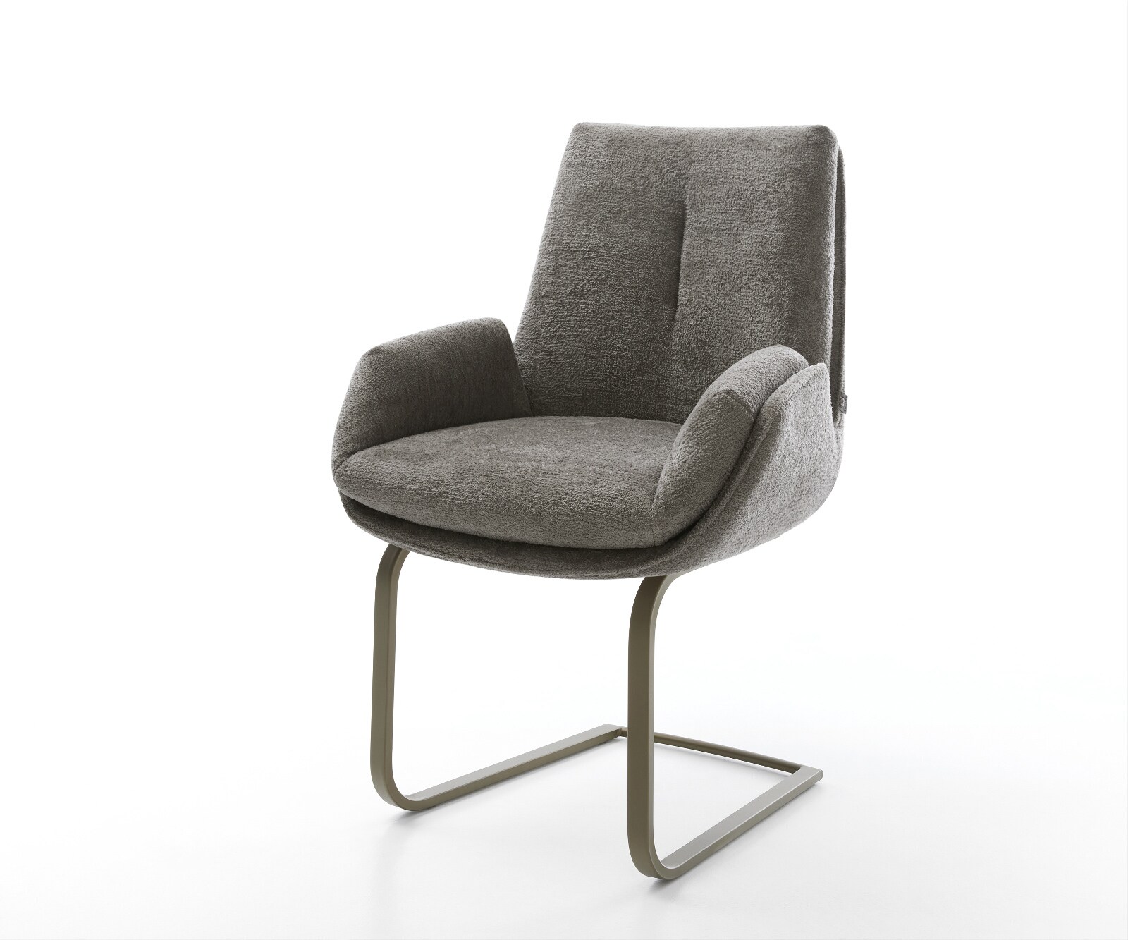 Freischwinger Clea-Flex Bouclé Soft Schlamm Freischwinger flach Effektfinis günstig online kaufen