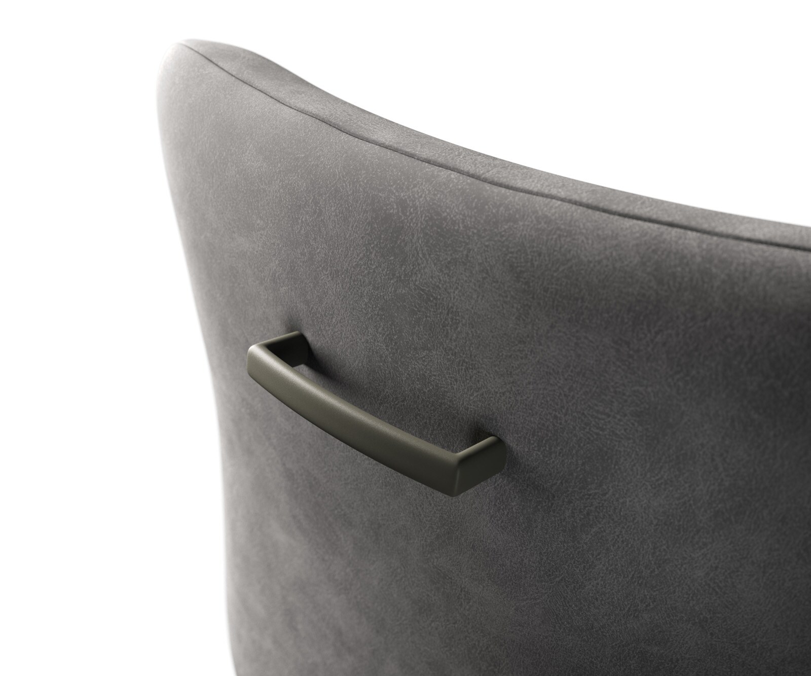 Stuhlgriff Flex-Flach Metall Effektlackierung Titan