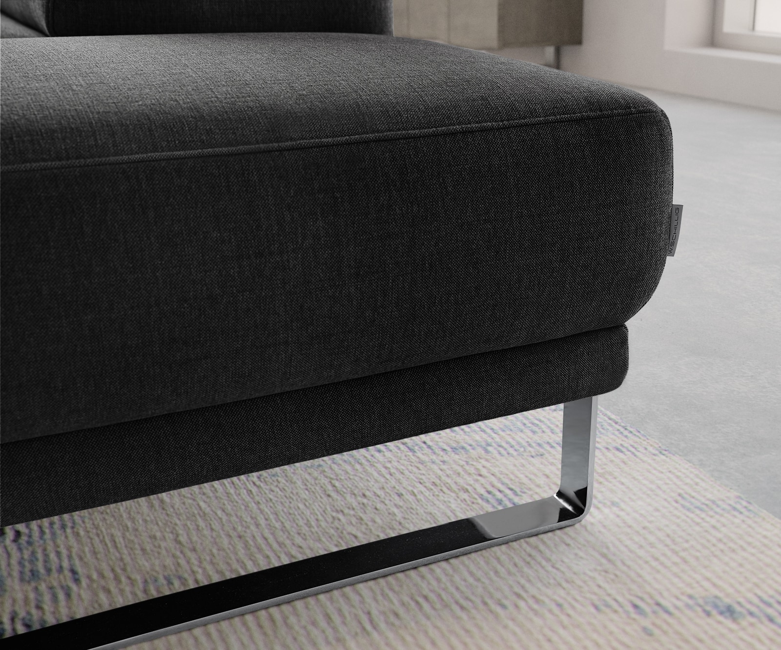 Ecksofa Floyd 300x230 Schwarz Ottomane rechts Kopfteilverstellung by W. Schillig 5 Ecksofa Floyd 300x230 Schwarz Ottomane rechts Kopfteilverstellung by W. Schillig 5