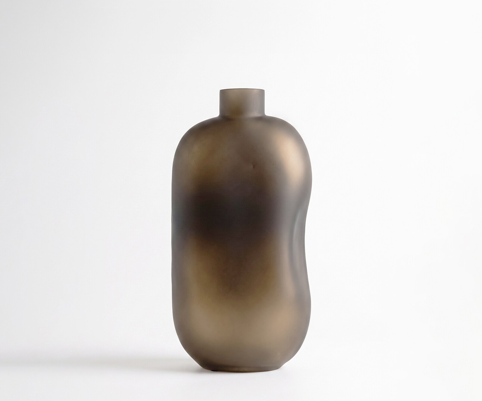 Vase Mireva l17 x P9 x H33 cm Verre Aurum Soufflé à la bouche