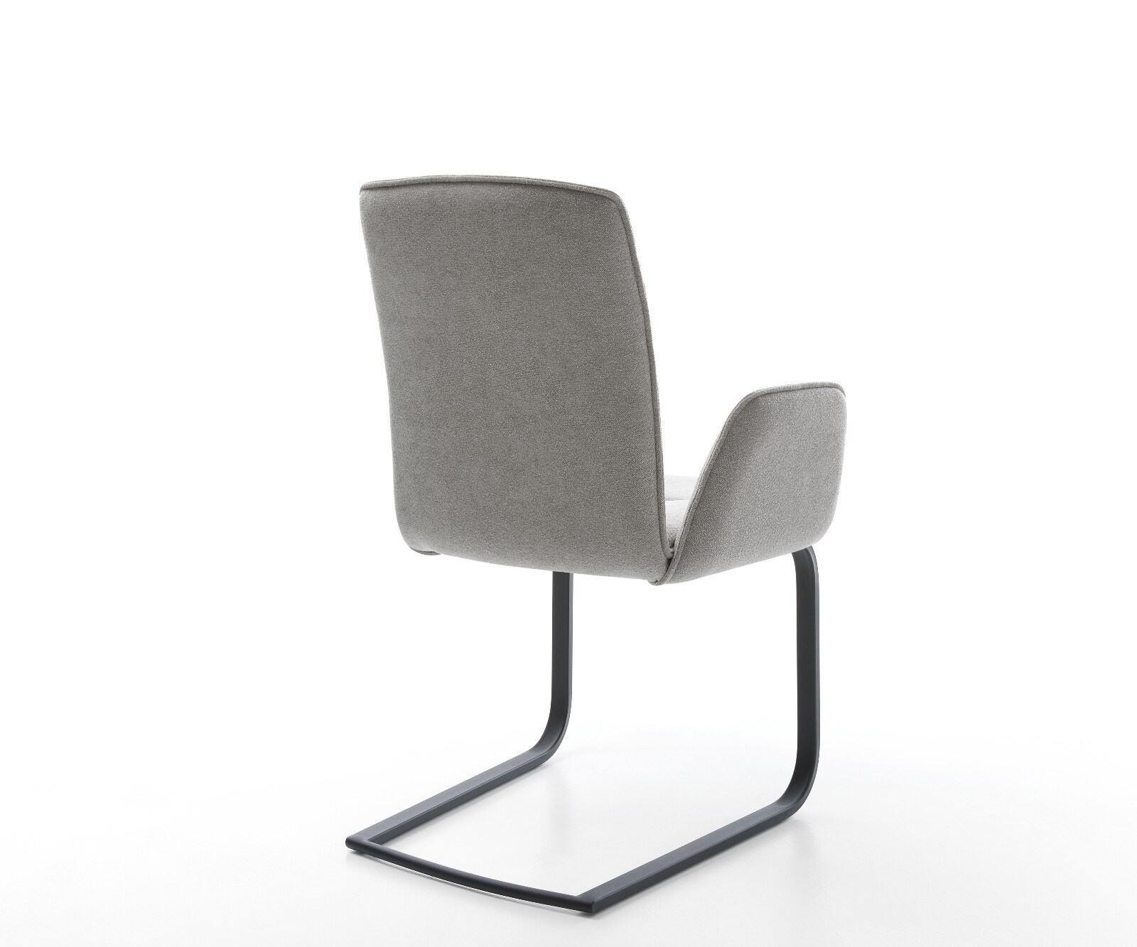 Freischwinger Vinja-Flex Strukturstoff Soft Grau Freischwinger flach Schwarz 4