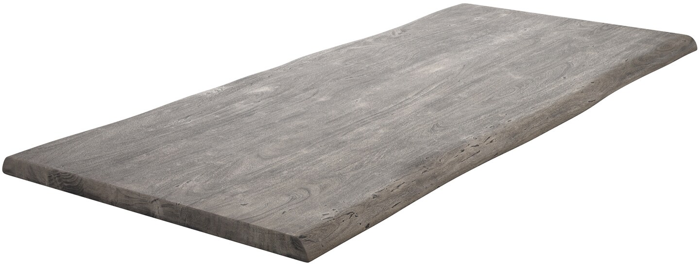 Esstischplatte Edge 220x100cm XL Akazie Platin Live-Edge