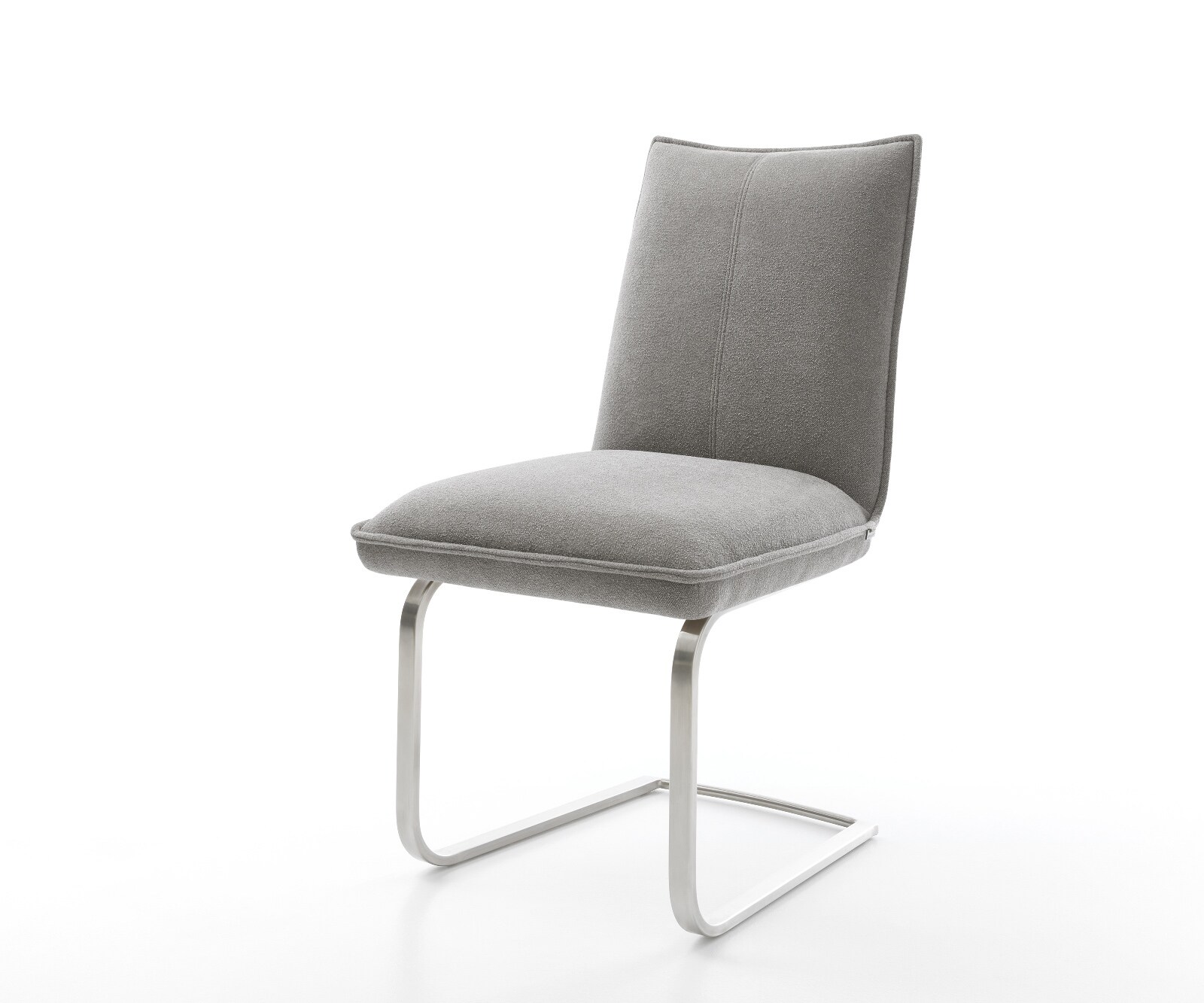 Freischwinger Lelio-Flex Strukturstoff Soft Grau Freischwinger flach Edelst günstig online kaufen