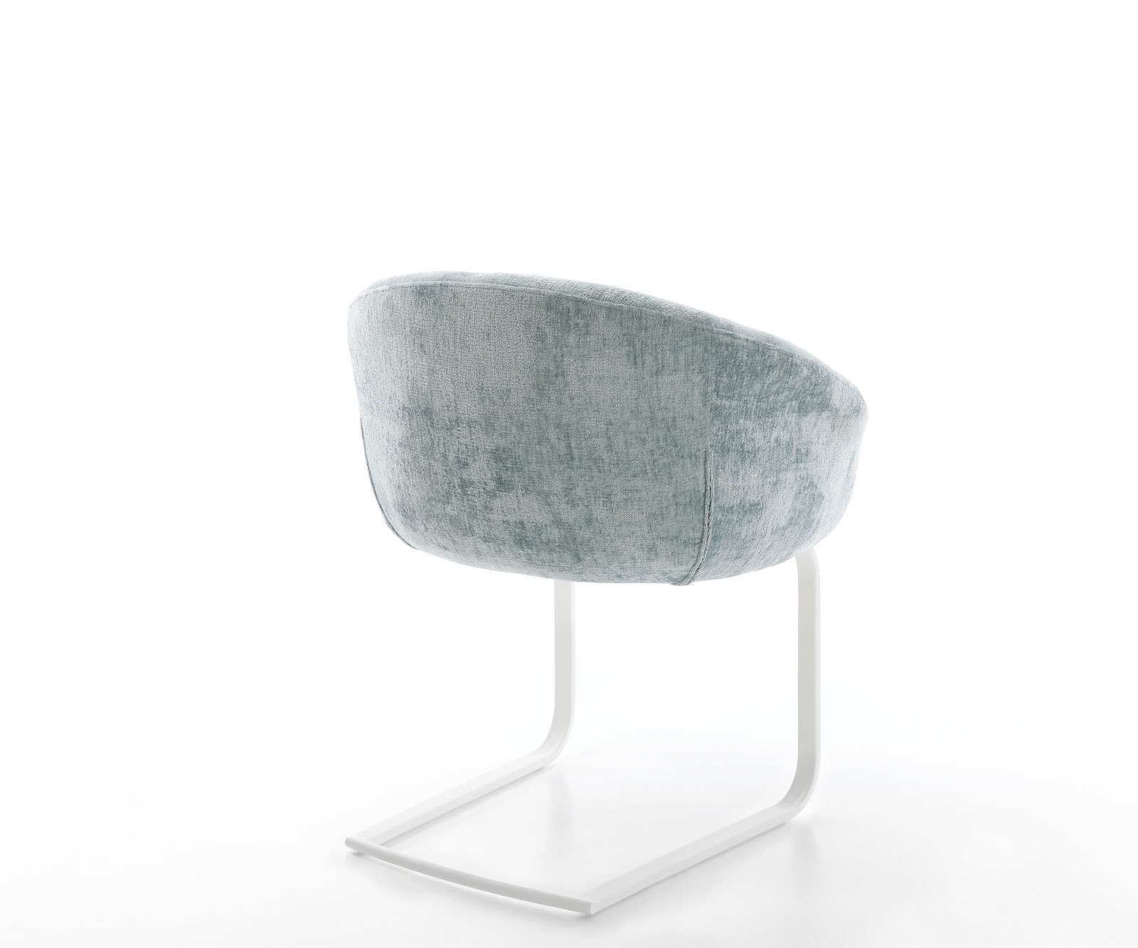 Freischwinger Vinka-Flex mit Armlehnen Chenille Pastellblau Freischwinger flach Weiß Taschenfederkern 4 Freischwinger Vinka-Flex mit Armlehnen Chenille Pastellblau Freischwinger flach Weiß Taschenfederkern 4