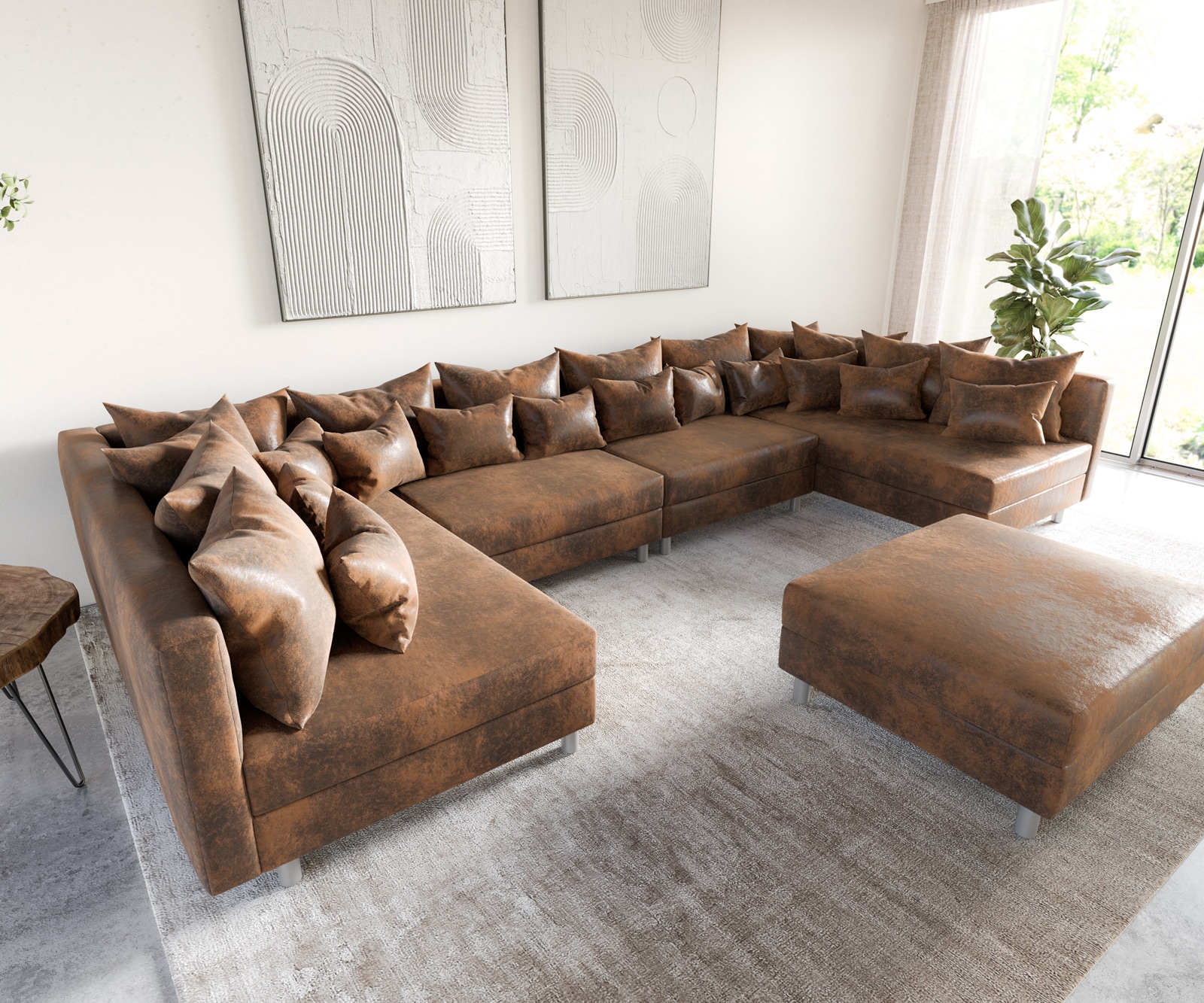 Couch Clovis XL Wohnlandschaft Modulsofa Design Couch Couch Clovis XL Wohnlandschaft Modulsofa Design Couch
