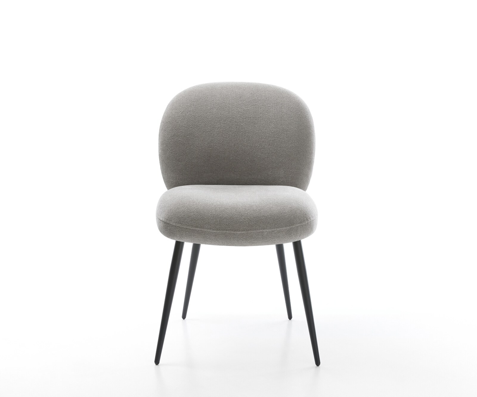 Esszimmerstuhl Nube-Flex Strukturstoff Soft Grau 4-Fuß konisch Schwarz Taschenfederkern 2