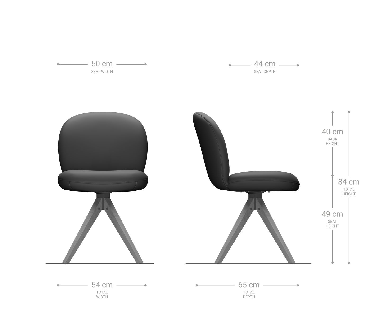 Drehstuhl Nube-Flex Echt-Leder Schwarz Holzgestell kantig Natur 180° drehbar Taschenfederkern 5 Drehstuhl Nube-Flex Echt-Leder Schwarz Holzgestell kantig Natur 180° drehbar Taschenfederkern 5