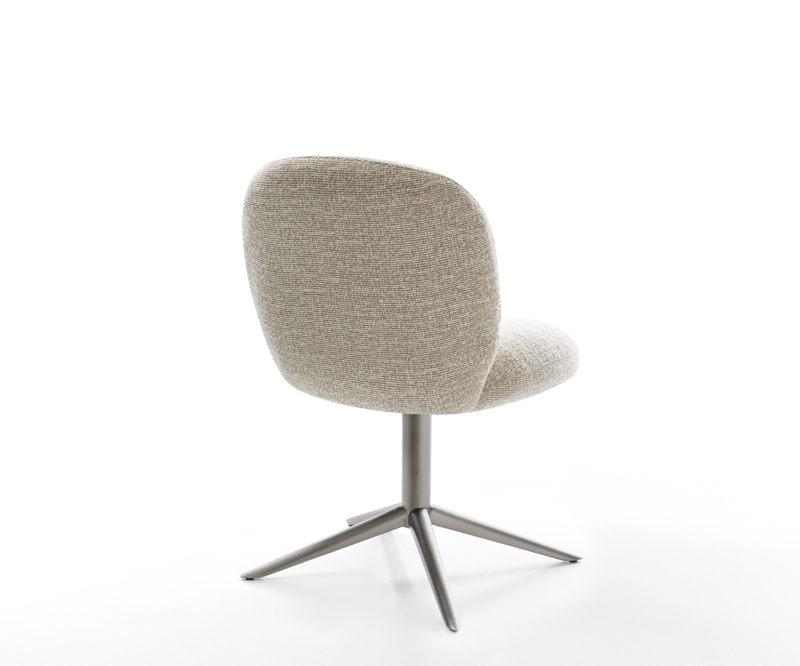 Drehstuhl Nube-Flex Webstoff Soft Beige Fußkreuz Graphit 360° drehbar Wippfunktion Taschenfederkern 5