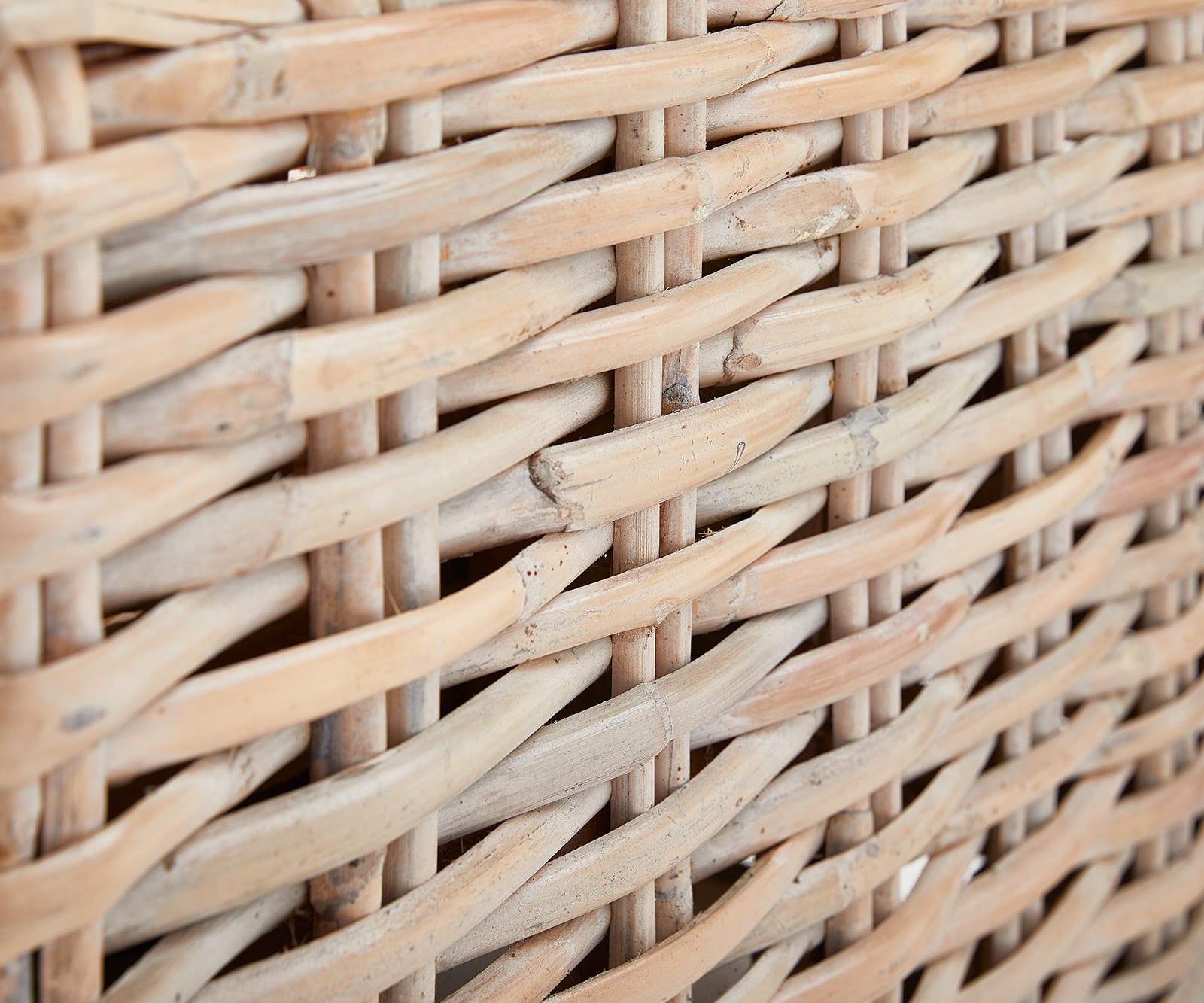 Loungetisch Nizza 133x73 cm Rattan white washed Glasplatte 3