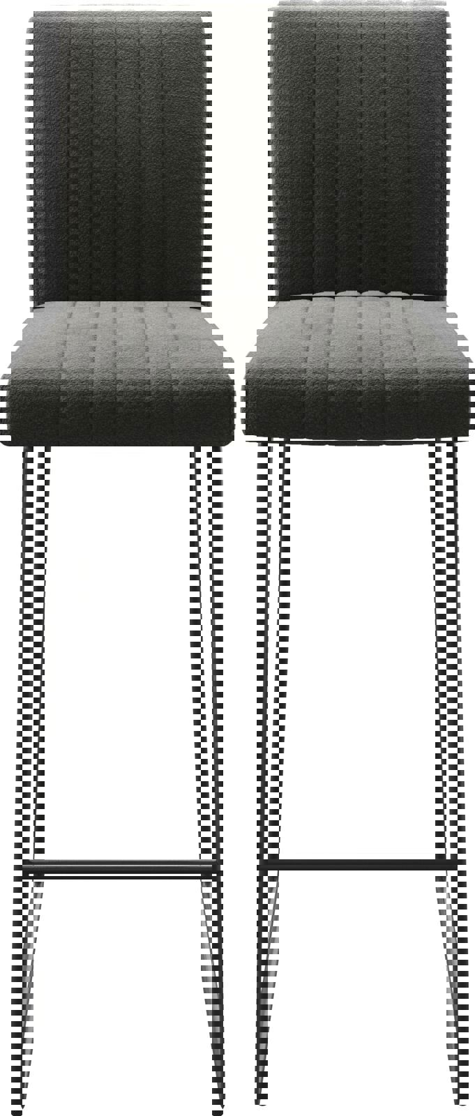 Barstuhl Luiga-Flex Strukturstoff Anthrazit Kufengestell Metall 3