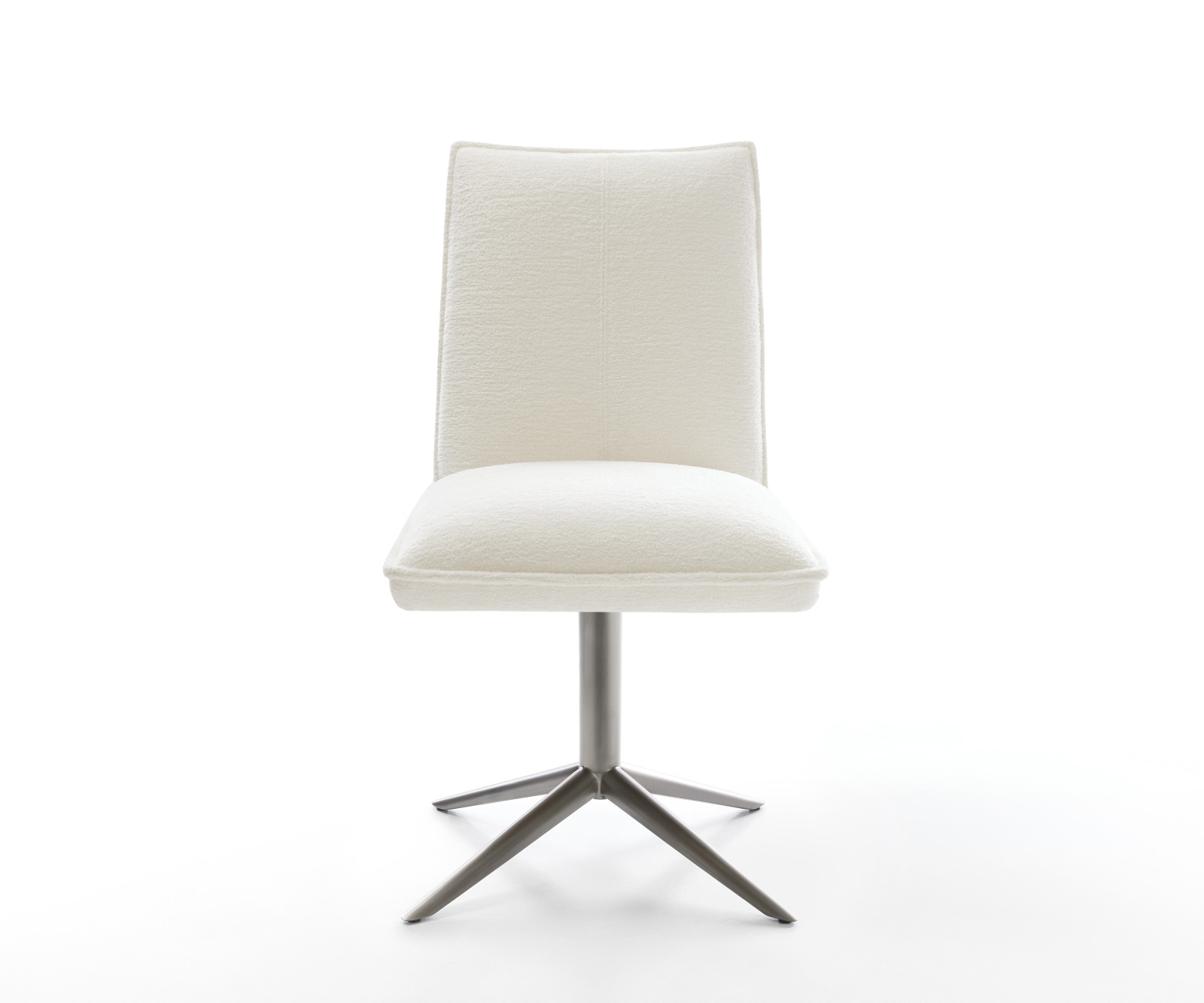 Drehstuhl Lelio-Flex Bouclé Soft Beige Fußkreuz Graphit 360° drehbar Wippfunktion Taschenfederkern 1